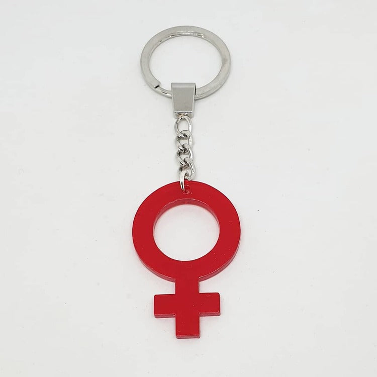 Nyckelring venus röd/silver