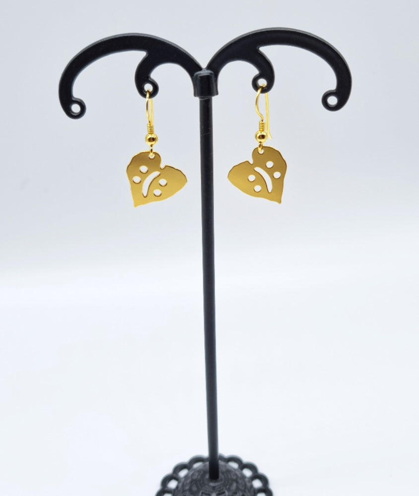 Örhängen i silver med guldplätering