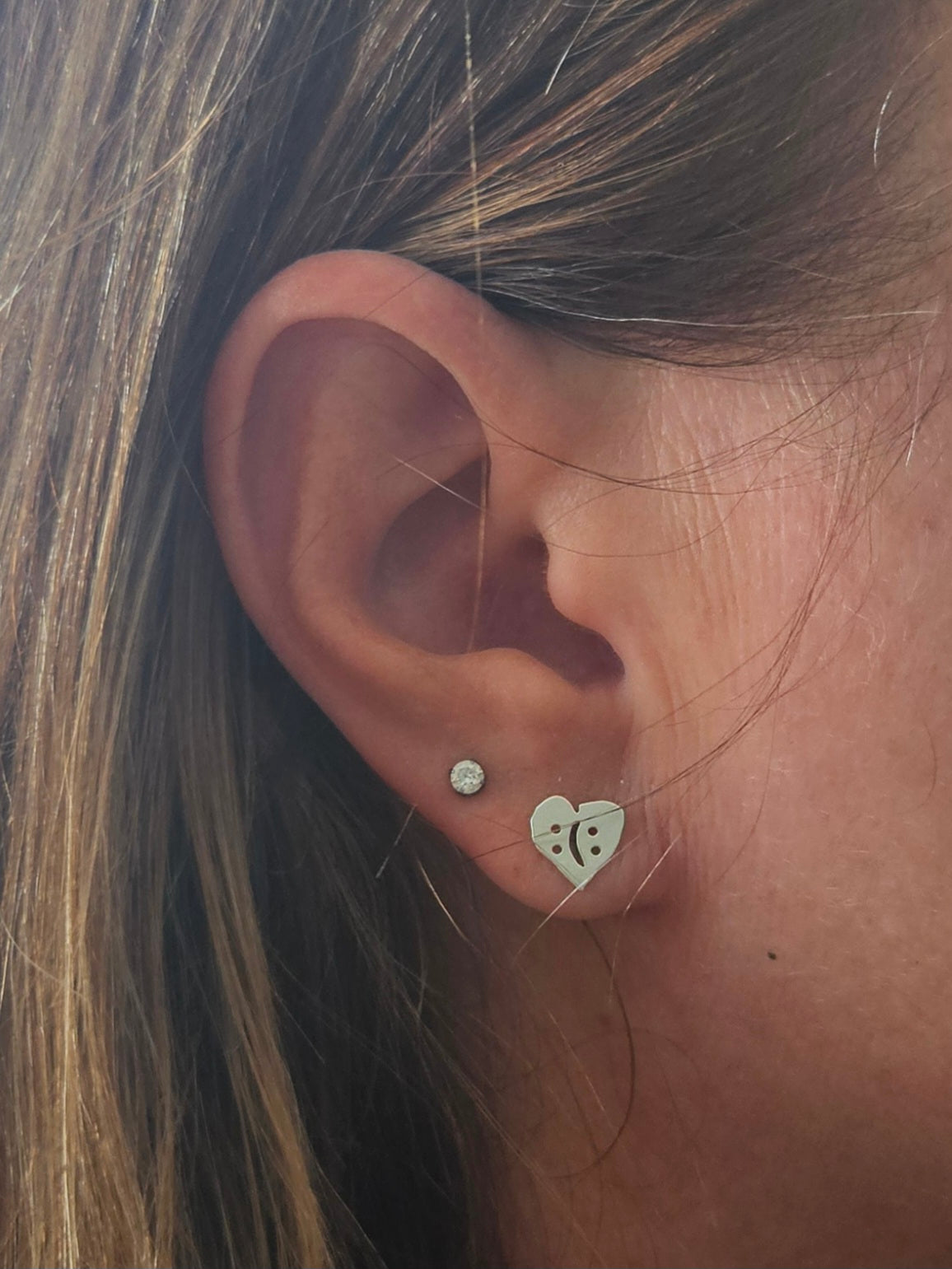 Små studs rosehjärta