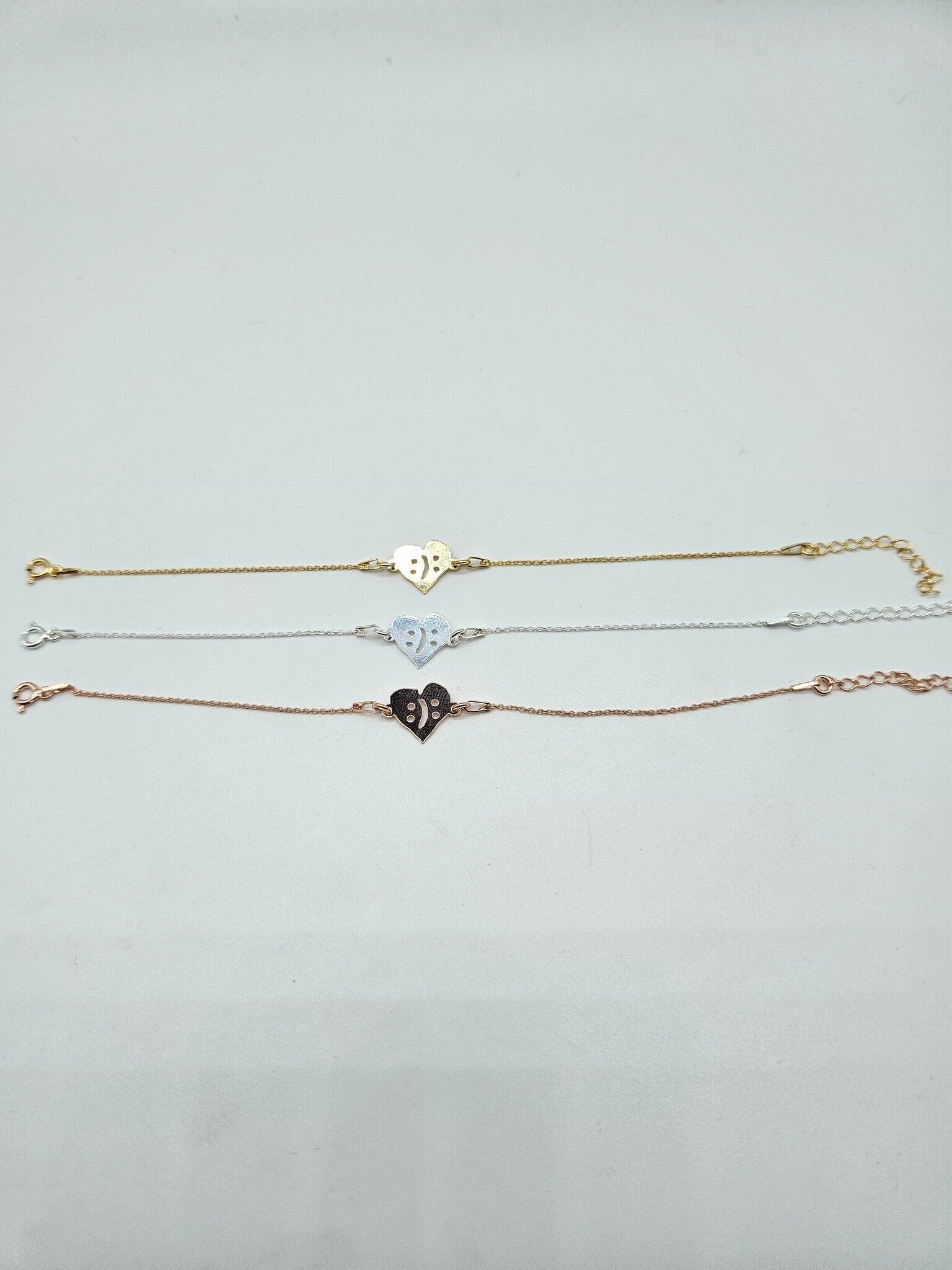 Armband hjärta med roséguld plätering