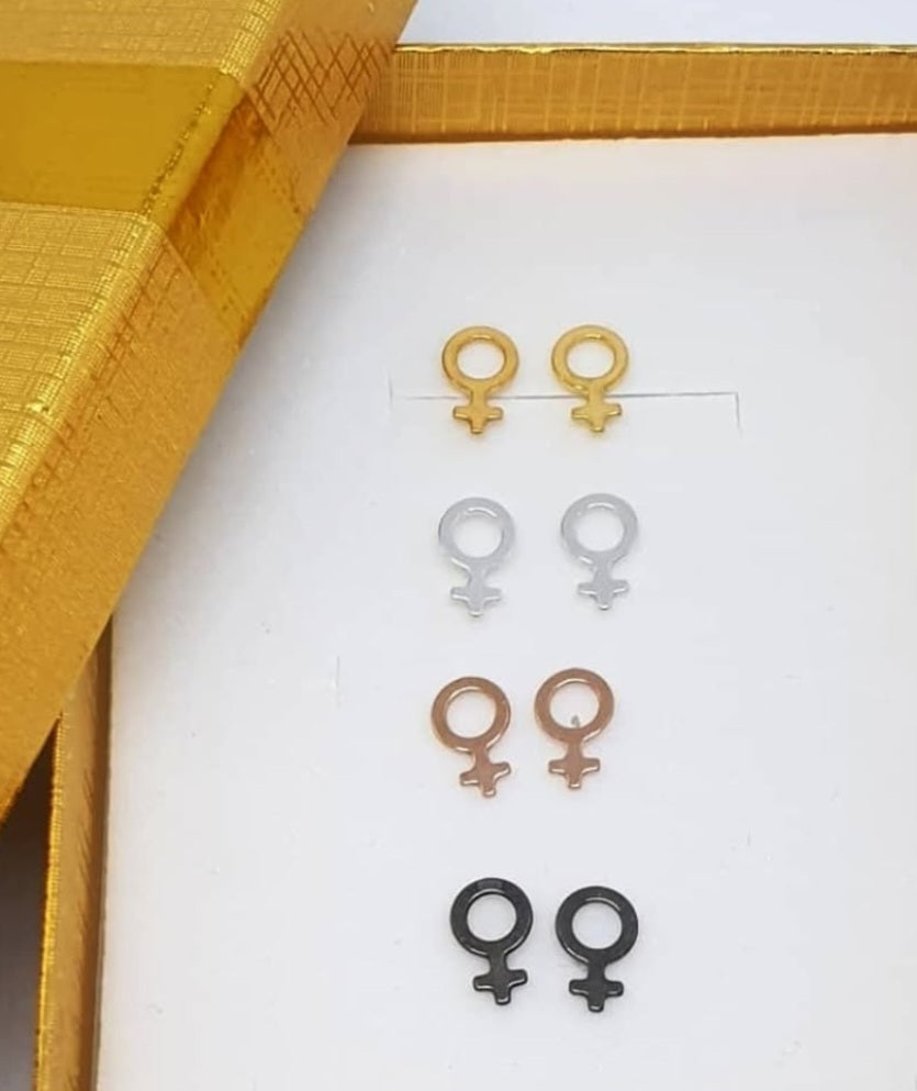 Små Venusörhängen i silver